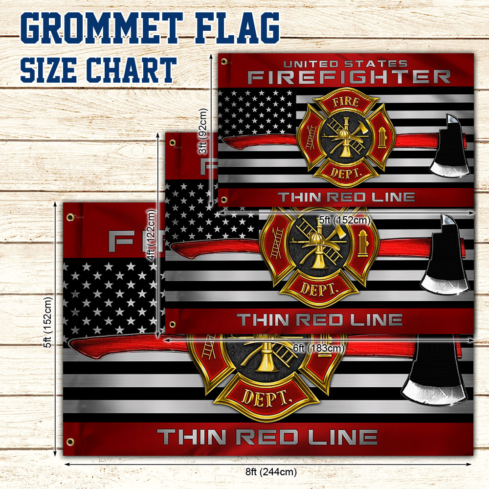 Firefighter Grommet Flag Fire Dept LNT177GF - Flagwix