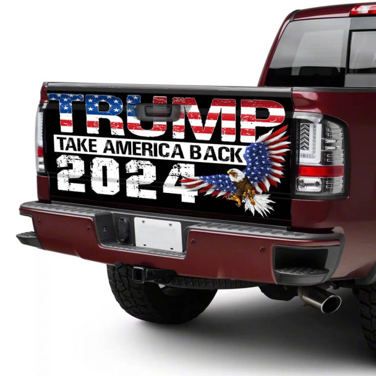 Trump 2024 Truck Tailgate Decal Sticker Wrap Take America Back LNT341TD   Nt9x1PtCqd  LNT341TD TruckDecal Mockup4 768x768 