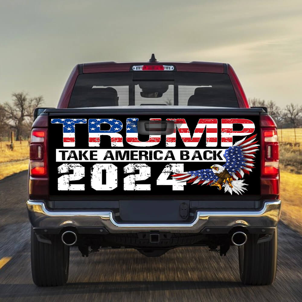 Trump 2025 Truck Tailgate Decal Sticker Wrap Take America Back LNT341TD