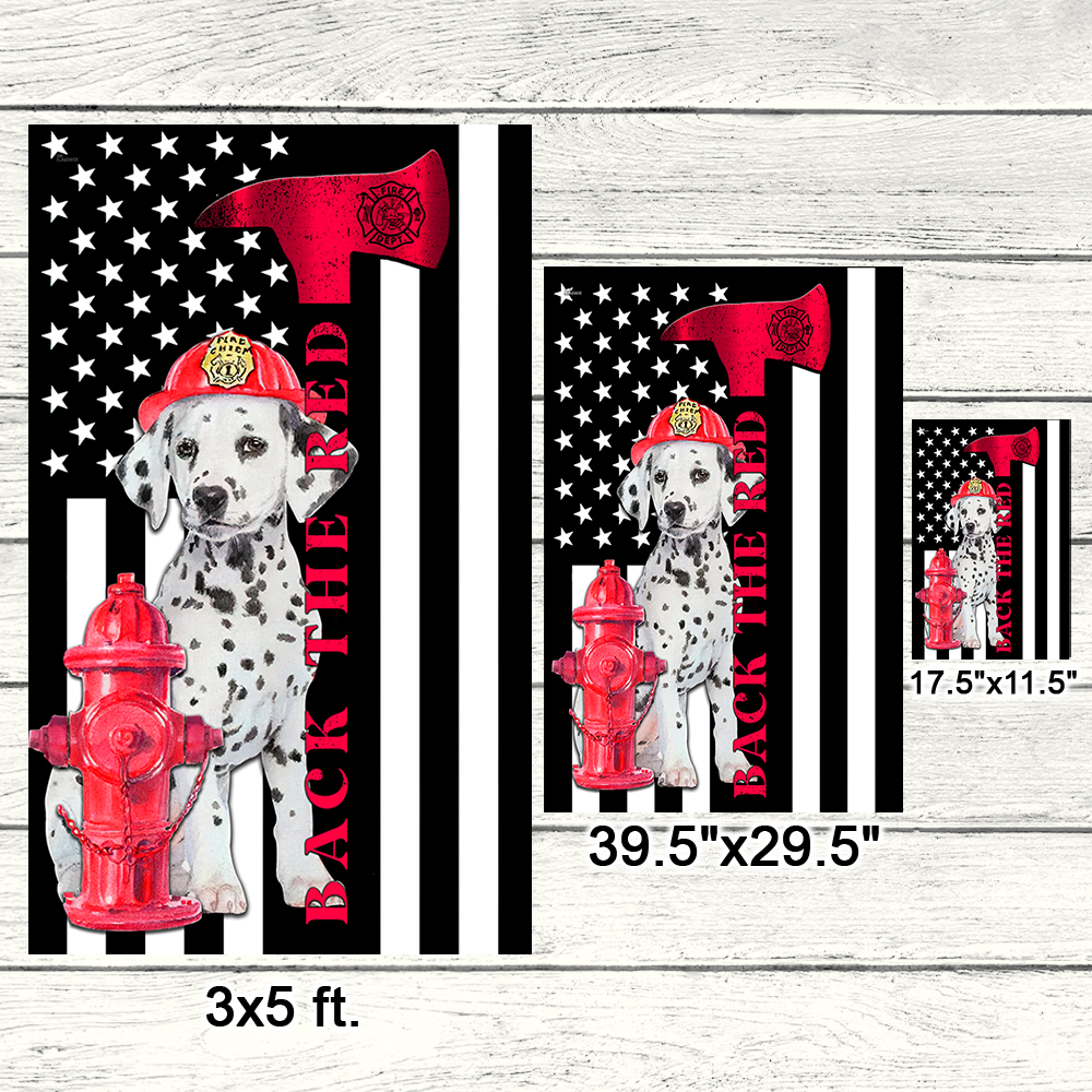 dalmation fire dog by hydrant clipart