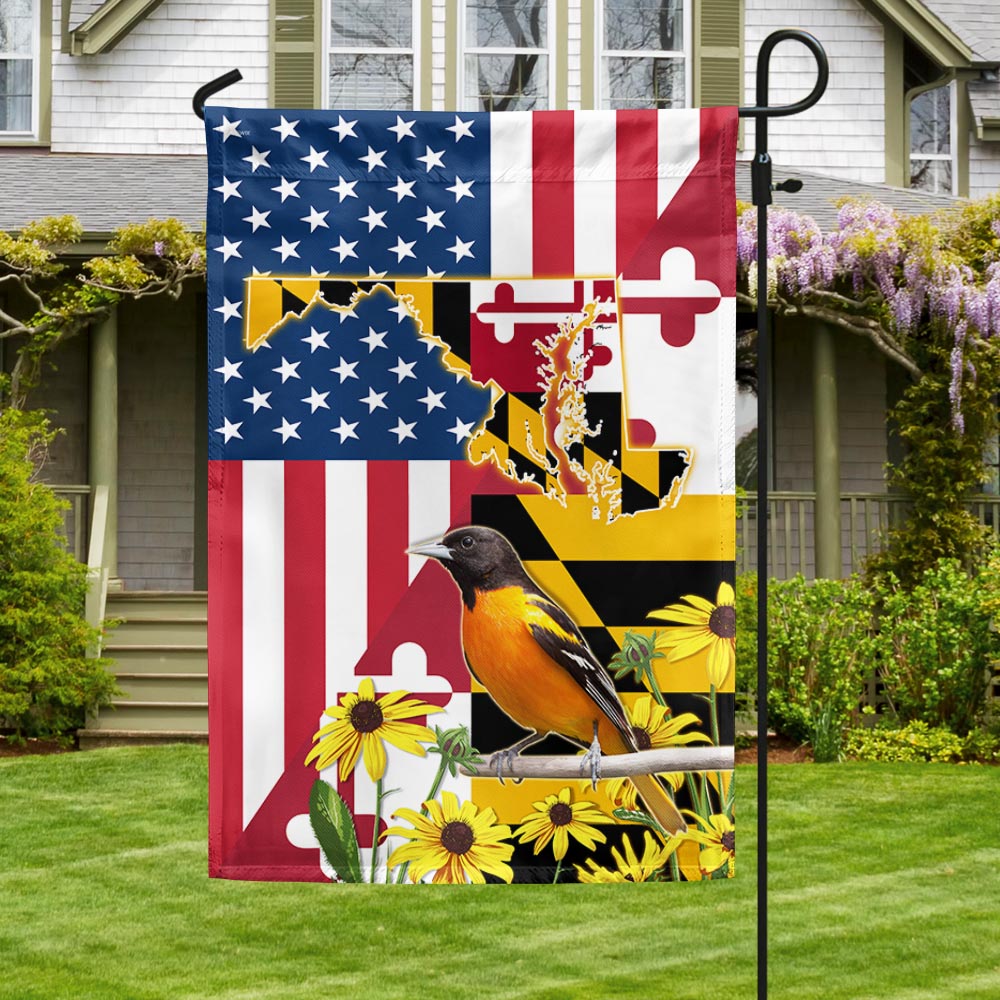 American Flag-Maryland Black-eyed Susan Flower and